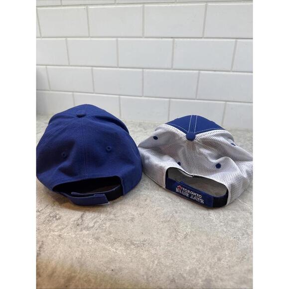 Lot of 2 Toronto Blue Jays baseball caps, adjustible hats. Like New! - Picture 6 of 9